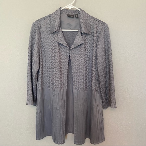 Chico’s Travelers Collection Silky Cardigan Size 1 (12-14) - Picture 1 of 6